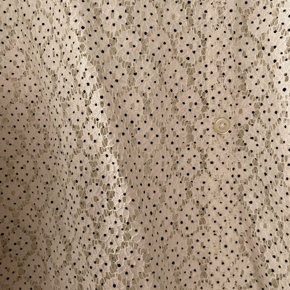 Loft Plus White Eyelet Blouse - Picture 2 of 4